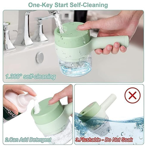 4-in-1 Electric Handheld Cooking Hammer Vegetable Cutter Set – A Multifunctional Electric Food Chopper for Effortless Slicing and Dicing of Vegetables and Fruits