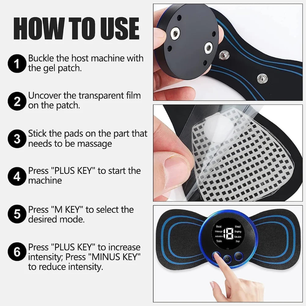 Premium Wireless EMS Mini Massager Butterfly Massager